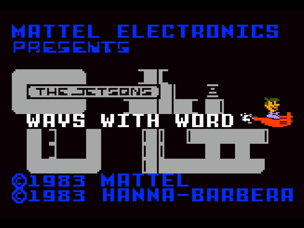 Title Screen of The Jetsons' Ways with Words for Intellivision